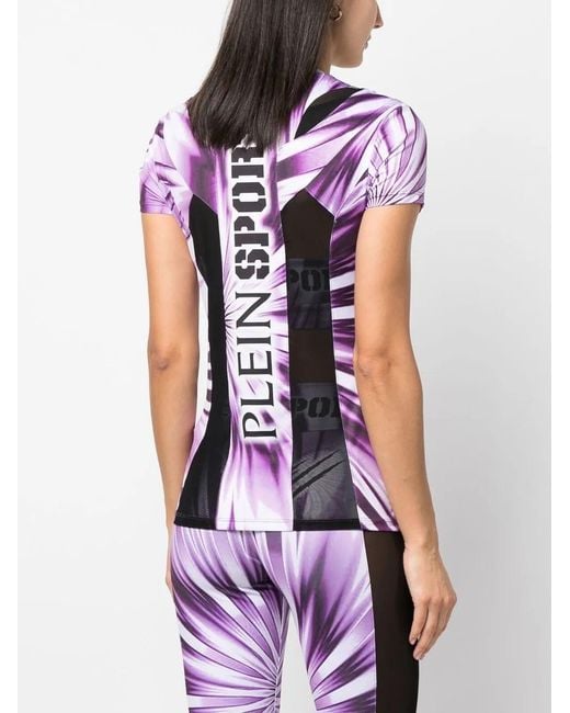 T-Shirt À Imprimé Tie Dye Philipp Plein en coloris Purple