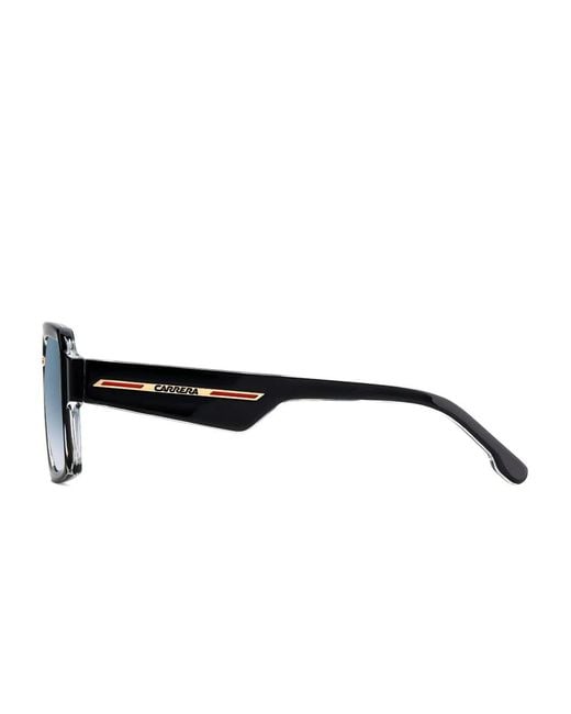 Carrera Blue Geometric-Frame Sunglasses for men