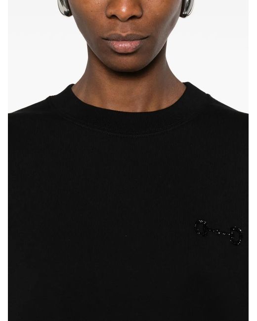 Gucci Black Logo Cropped Knitwear