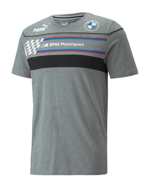 PUMA Gray X Bmw Motorsport Short-Sleeve T-Shirt for men