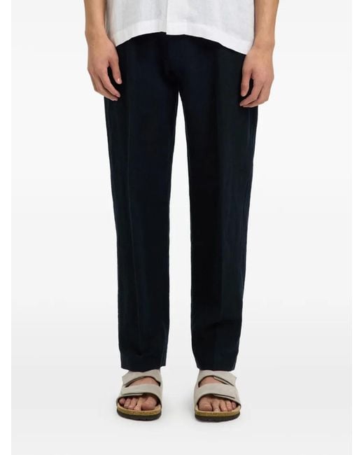 SELECTED Blue Drawstring Trousers for men