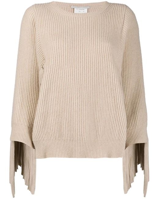 Stella McCartney Multicolor Fringed Rib-Knit Jumper
