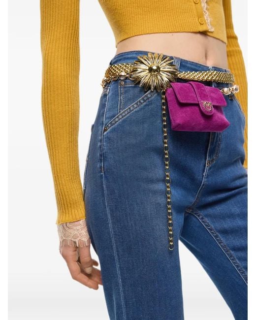 Pinko Blue Flared-Leg Jeans