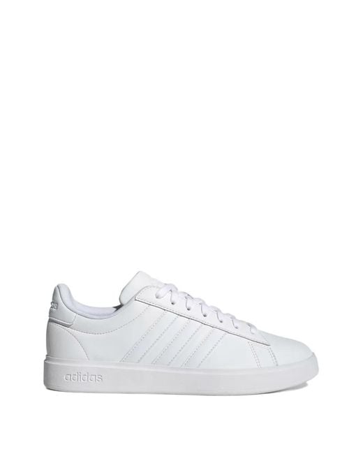 Adidas White Grand Court 2.0 Sneakers for men