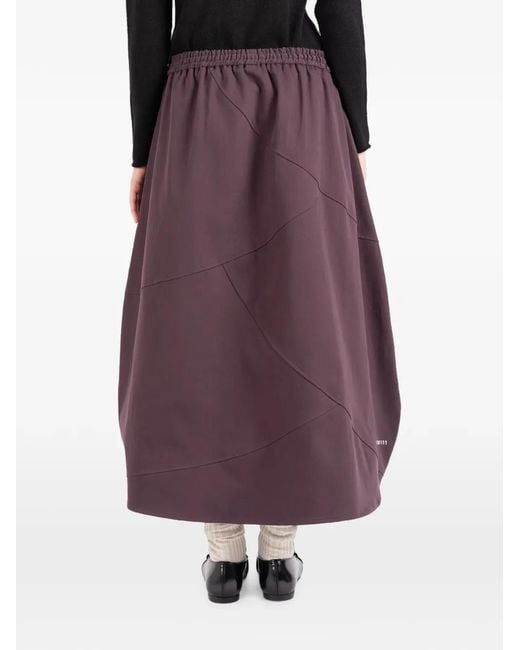Societe Anonyme Purple Bunka Panelled Drawstring Midi Skirt