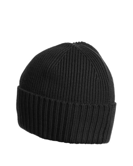 Parajumpers Black Ribbed-Knit Beanie