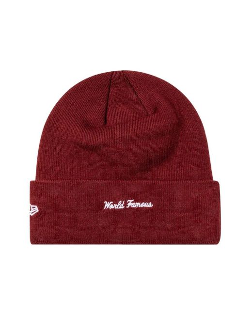 Supreme Red X New Era Box Logo Beanie