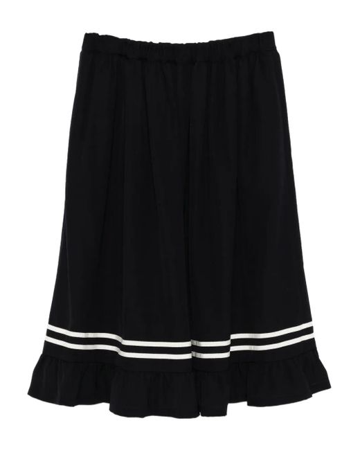 Comme des Garçons Black Wool Skirt