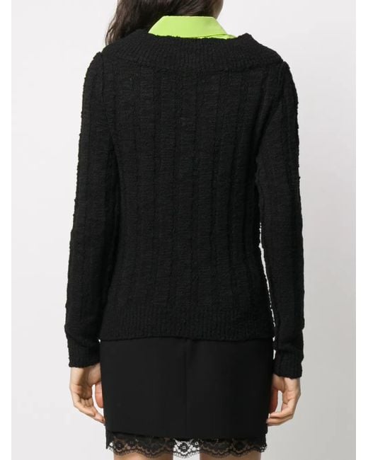 Dolce & Gabbana Black Pullover Mit V-Ausschnitt
