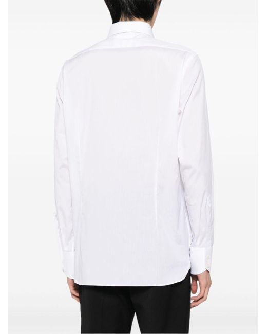 Tom Ford White Spread-collar Cotton Shirt for men