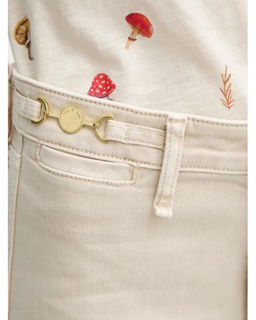 Rag & Bone Jeans Met Patch in het White