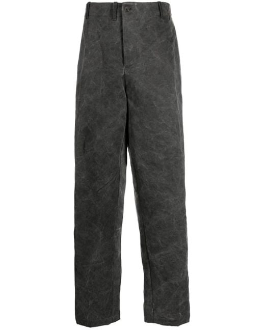 Forme D'expression Gray Tie-Dye Cotton Trousers for men