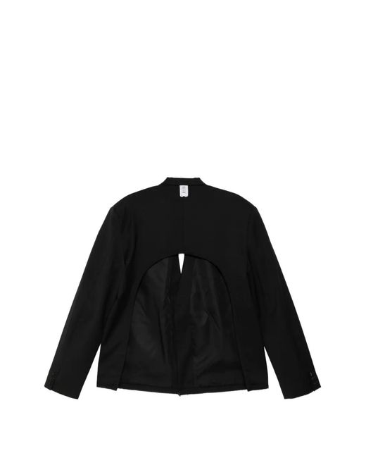 PROTOTYPES Black Open Back Blazer for men