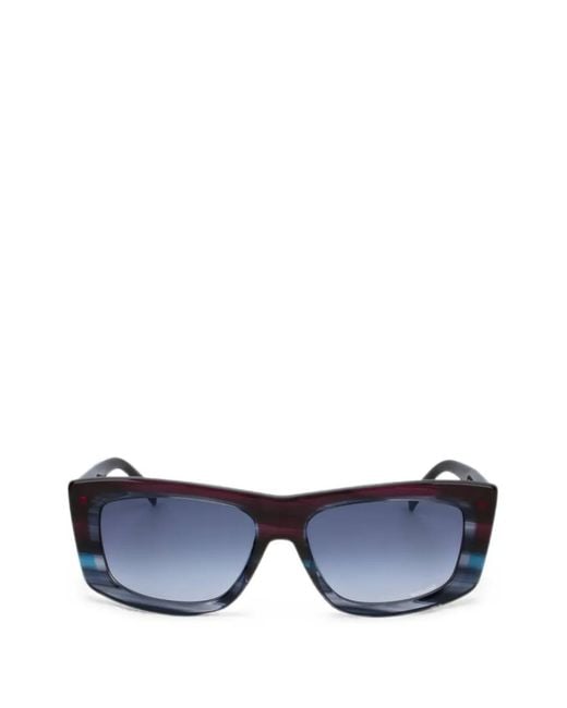 Missoni Blue Rectangle-Frame Sunglasses