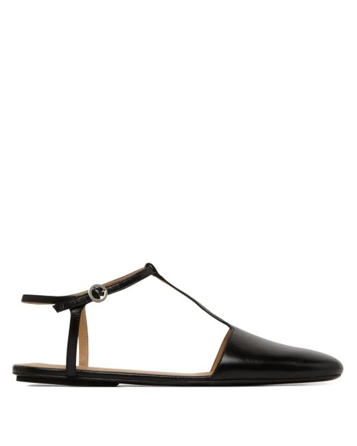 Marsèll Black Leather Ballerina Shoes