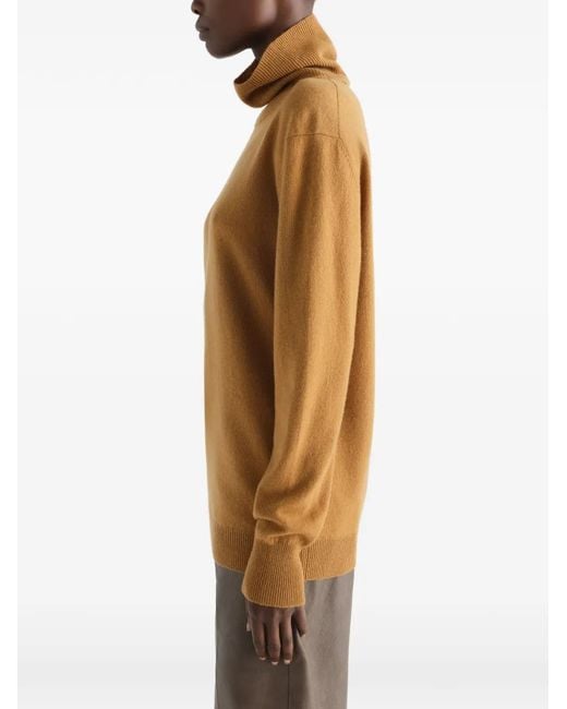 Lemaire Natural Stand-Collar Sweater