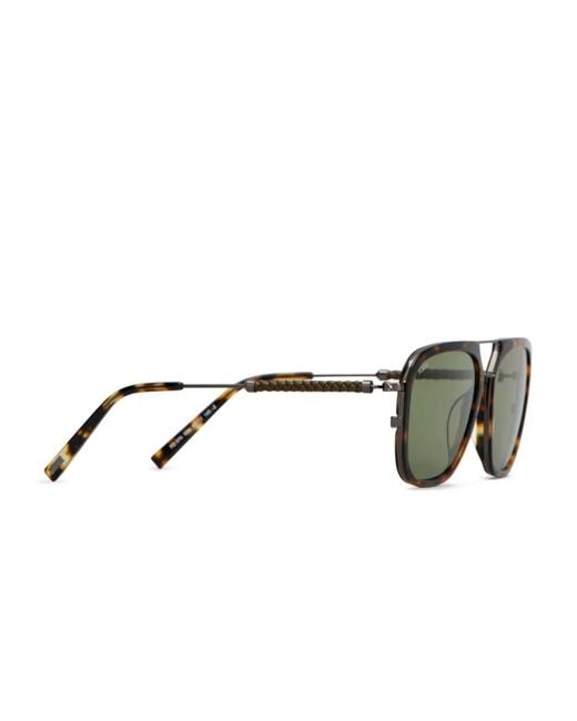 Tod's Green Square-Frame Sunglasses for men