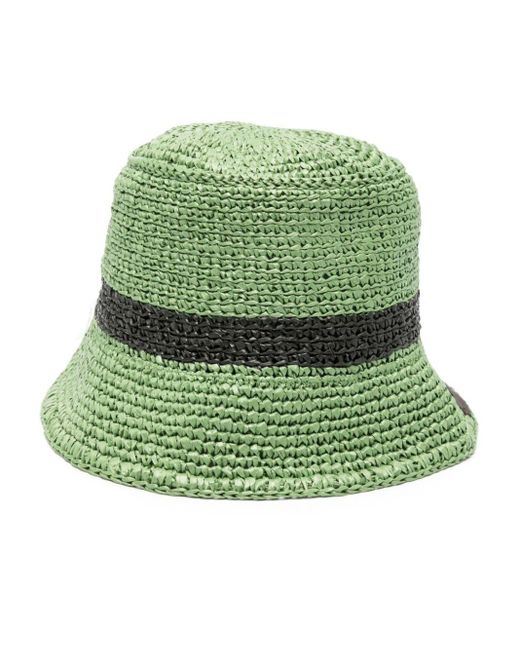 Sombrero de pescador con ribete en contraste Bimba Y Lola de color Green