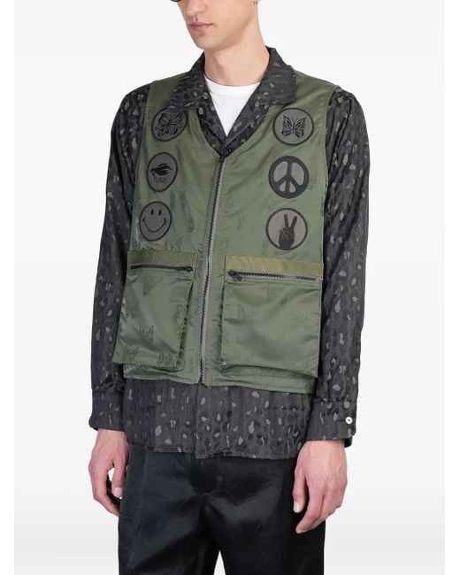 Needles Green Radio Vest for men