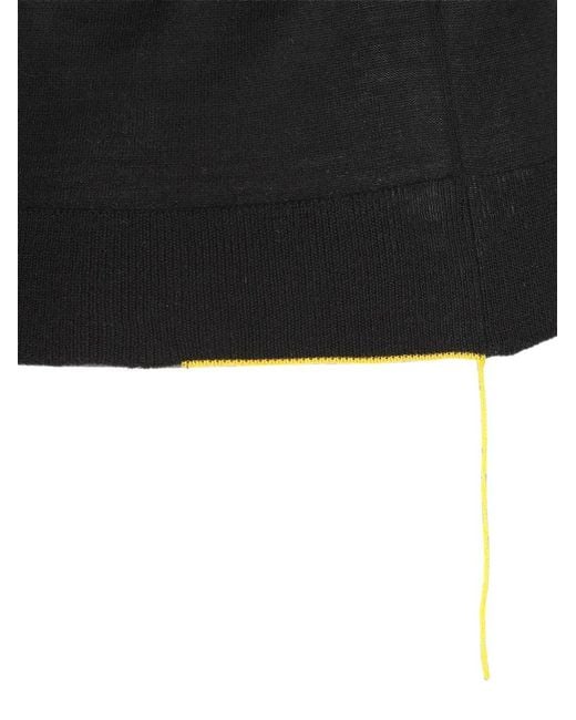 Fendi Black V-Neck Cashmere-Blend Sweater