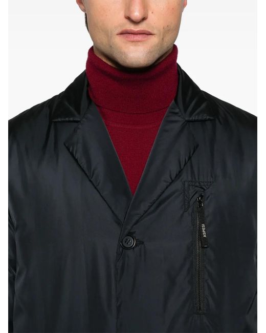 Aspesi Black Denzel Coat for men