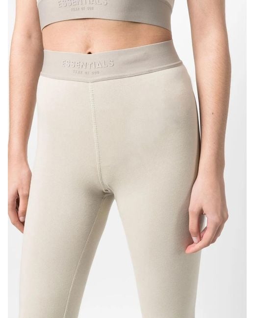 Fear Of God Natural Logo-Waistband Leggings