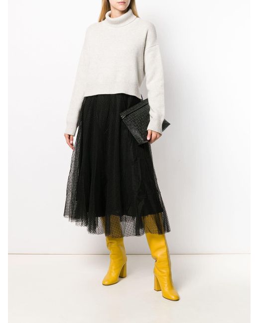 Zimmermann black tulle clearance skirt