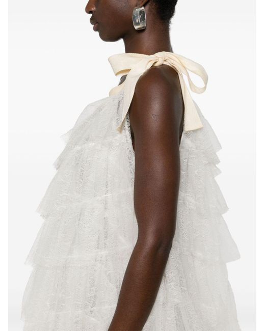 Uma Wang White Aela Mini Dress