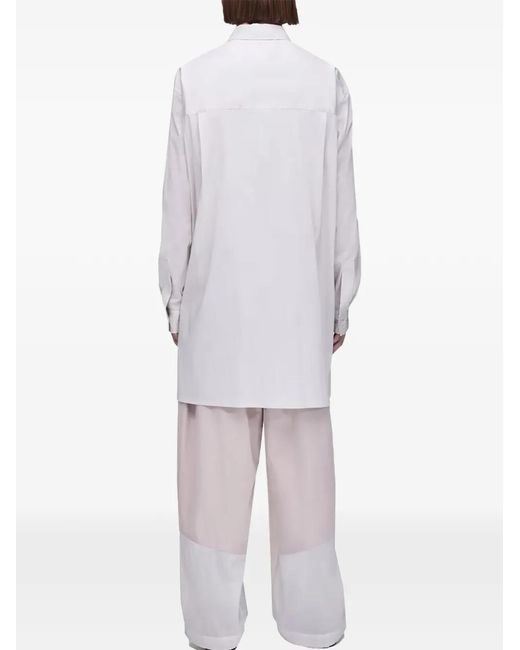 Y-3 White Patch-Pocket Shirt for men