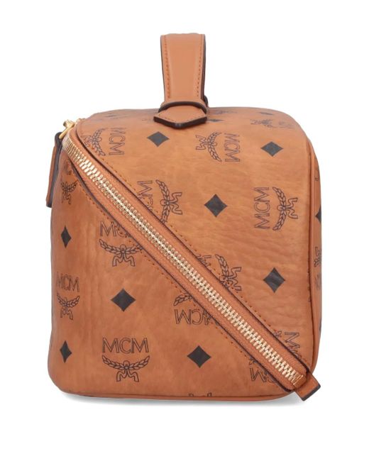 MCM Brown Monogram Tote Bag for men