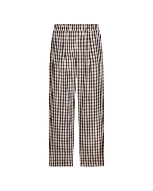 Liu Jo Brown Elastic Trousers