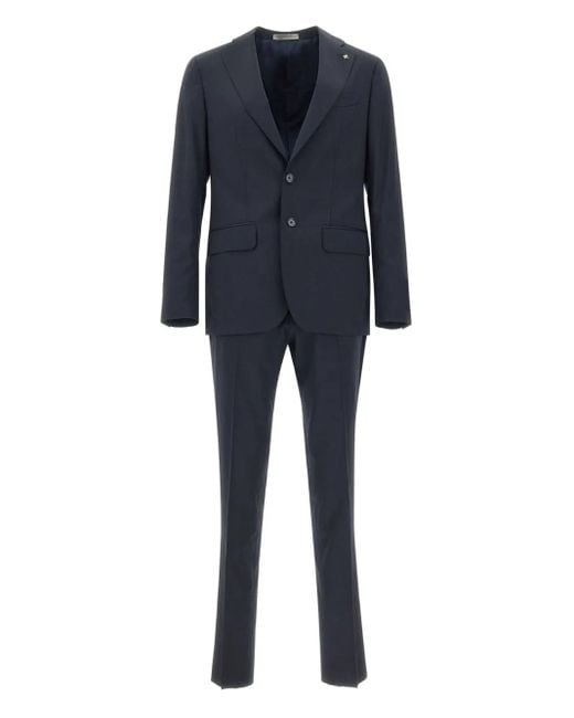 Corneliani Blue Single-Breasted Suit for men