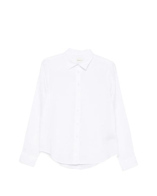 Gant White Long-Sleeve Shirt