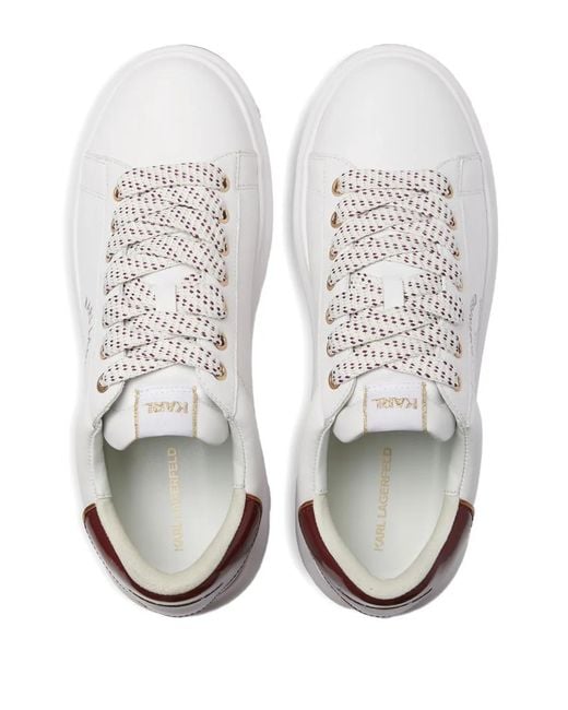 Karl Lagerfeld White Kapri Sneakers for men