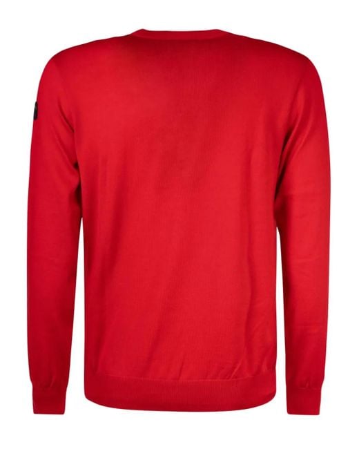 Paul & Shark Red Long-Sleeve Sweater for men