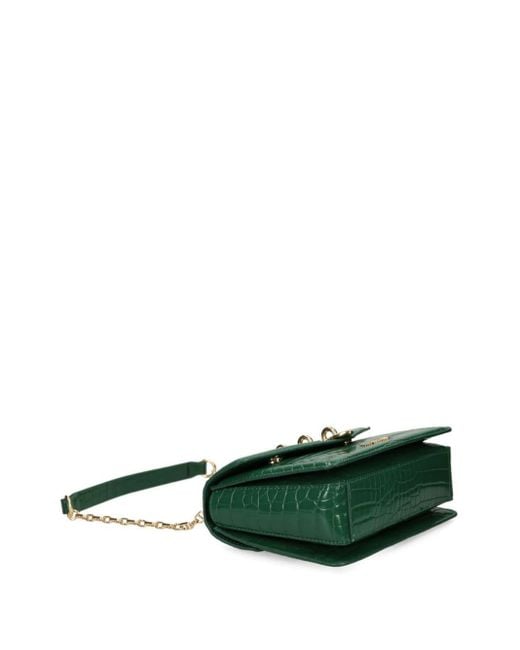 Love Moschino CrocodileEmbossed Crossbody Bag in Green Lyst UK