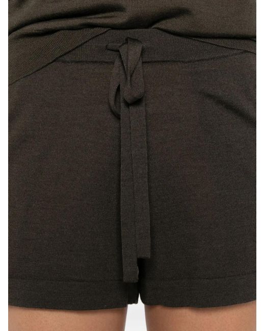 P.A.R.O.S.H. Black Shorts Mit Kordelzug