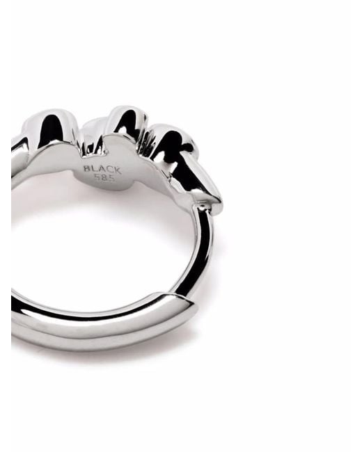 Maria Black Metallic 14Kt Elena Diamond Huggie Earring