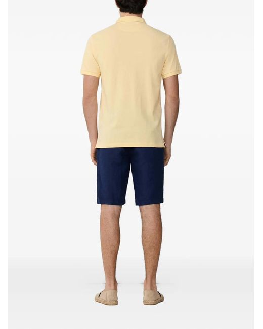 Hackett Blue Polo À Bords Contrastants for men