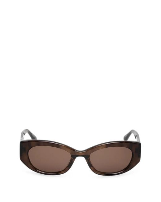 Barbour Brown Lunettes De Soleil À Monture Papillon