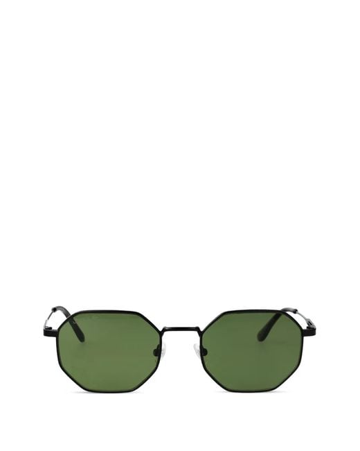 Lacoste Green Geometric-Frame Sunglasses for men