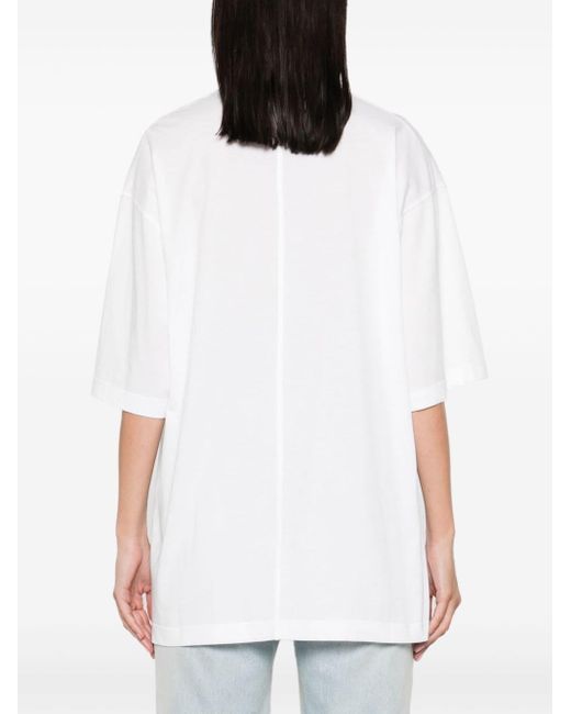 The Row T-shirt Met Ronde Hals in het White