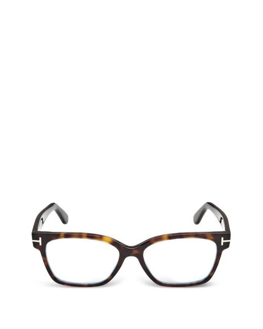 Tom Ford Brown Tortoiseshell-Effect Cat-Eye Glasses