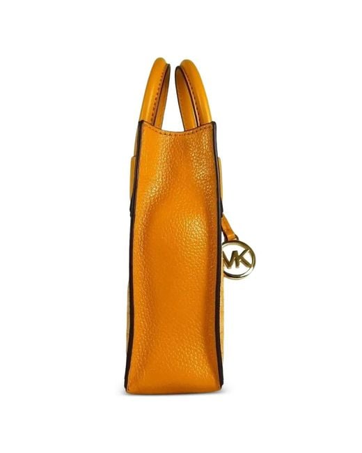 Borsa A Tracolla Mercer Extra Piccola di Michael Kors in Orange