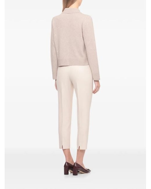 D.exterior Pink Paillettes Welt-Pocket Cardigan