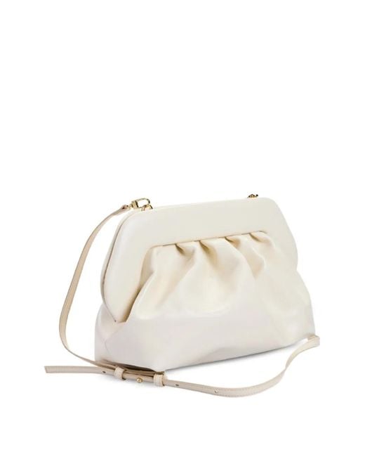 THEMOIRÈ Natural Medium Bios Vegan Draped Clutch Bag