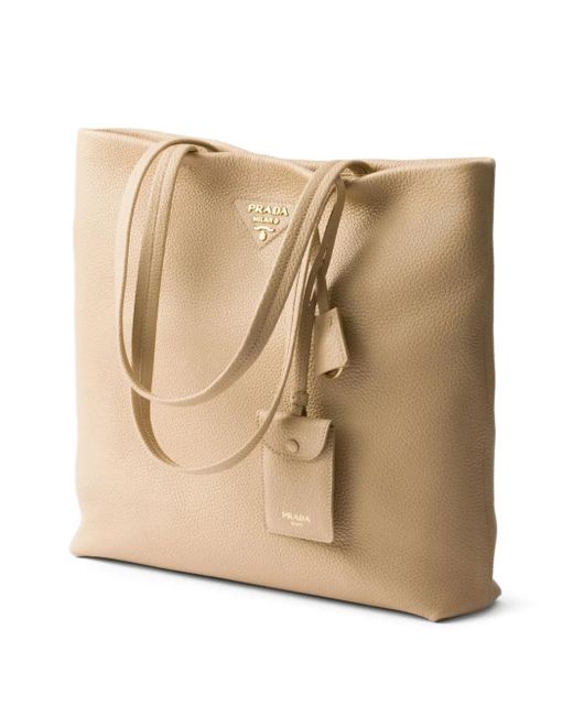 Prada Natural Großer Shopper
