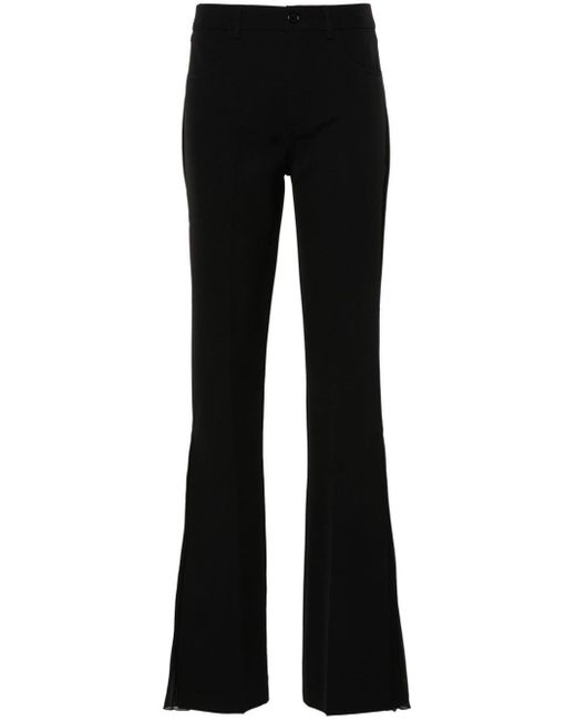 Liu Jo Black Pleat-detail Trousers