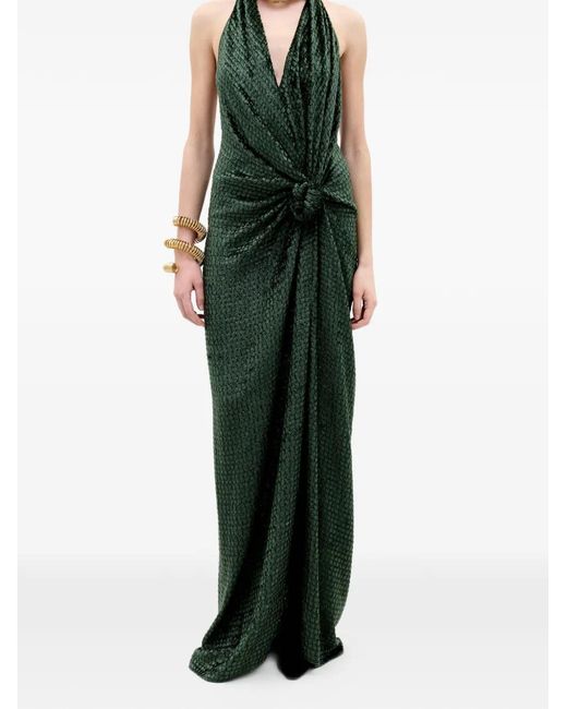 Silvia Tcherassi Green Torgiano Gown