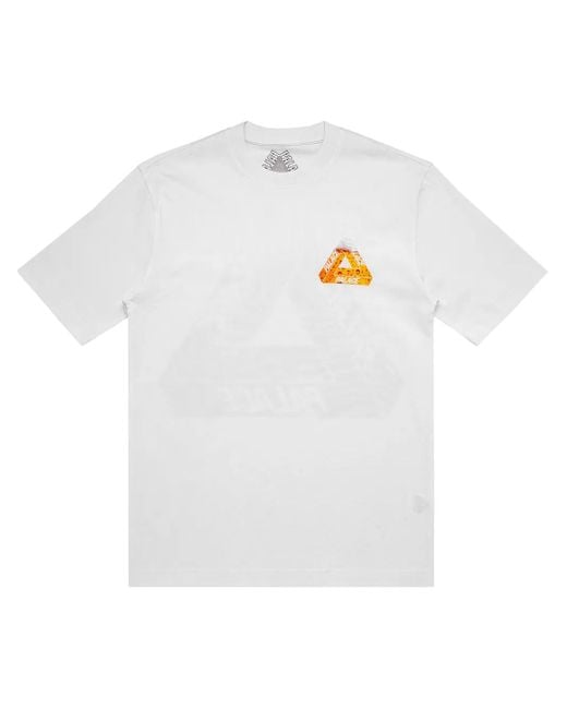 Palace White Tri-Lager Logo-Print T-Shirt for men